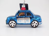 Christbaumdeko Christbaumschmuck Polizei Auto Police Auto Glas Wiesbaden - Erbenheim Vorschau