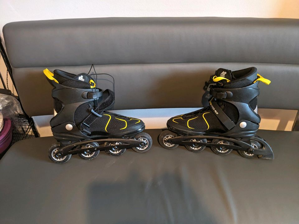 Inliner K2 Fit 84 Speed Alu (Neupreis 160€)  und Zubehör. in Waldkirchen