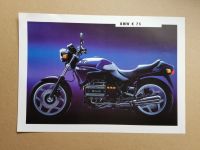 BMW K 75 Prospekt Datenblatt 1992 Bayern - Schwarzenbach am Wald Vorschau