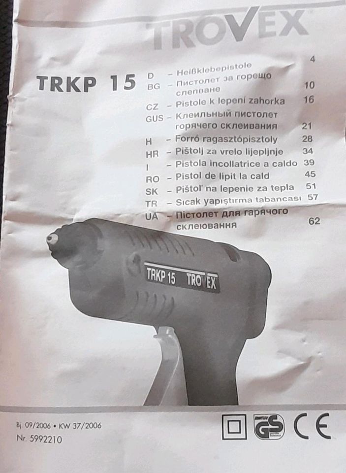 Heißklebepistole TROVEX TRKP 15 in Köln