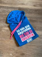 Pullover / Hoodie blau/weis/rosa S/M mit Druck Hessen - Heuchelheim Vorschau