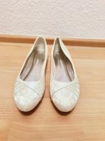 Brautschuhe Ballerina ivory flach Größe 44 Rheinland-Pfalz - Hermeskeil Vorschau