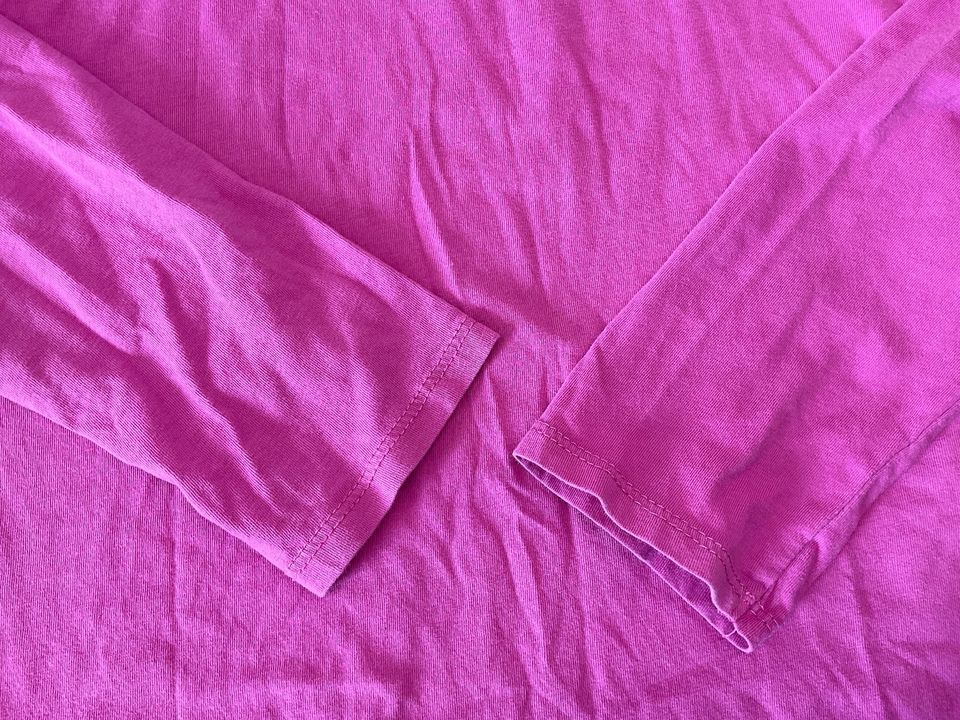 Tommy Hilfiger Langarmshirt Bio Baumwolle Fuchsia Pink Gr. 164 in Dingolfing