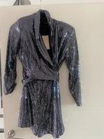 Kleid Zara silber glitzer M Sachsen - Taucha Vorschau