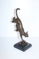 Bronze Skulptur / Figur,"Katze a.Treppe", sign.De Coux ,Höhe 29cm Nordrhein-Westfalen - Borken Vorschau