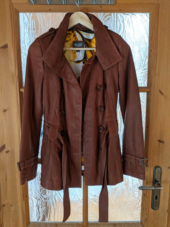 Lederjacke braun von Rossini Gr. S/ 36 -NEU- in Gründau