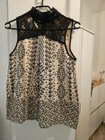 Vero Moda Bluse Shirt Top Spitze Kragen beige schwarz XS 34 Nordrhein-Westfalen - Swisttal Vorschau