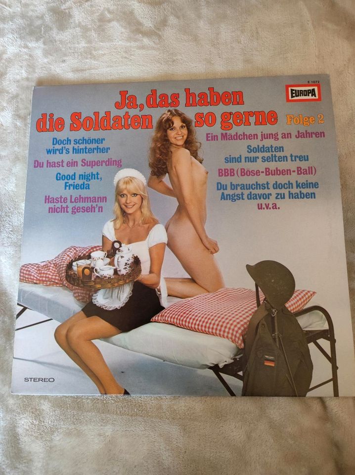 3 Schallplatten von Europa, mit Zigarettenwerbung in Brandenburg an der Havel