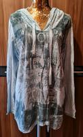 Grünliches Damen Kaputzen Shirt / Gr. 44 / tredy! Niedersachsen - Eschershausen Vorschau