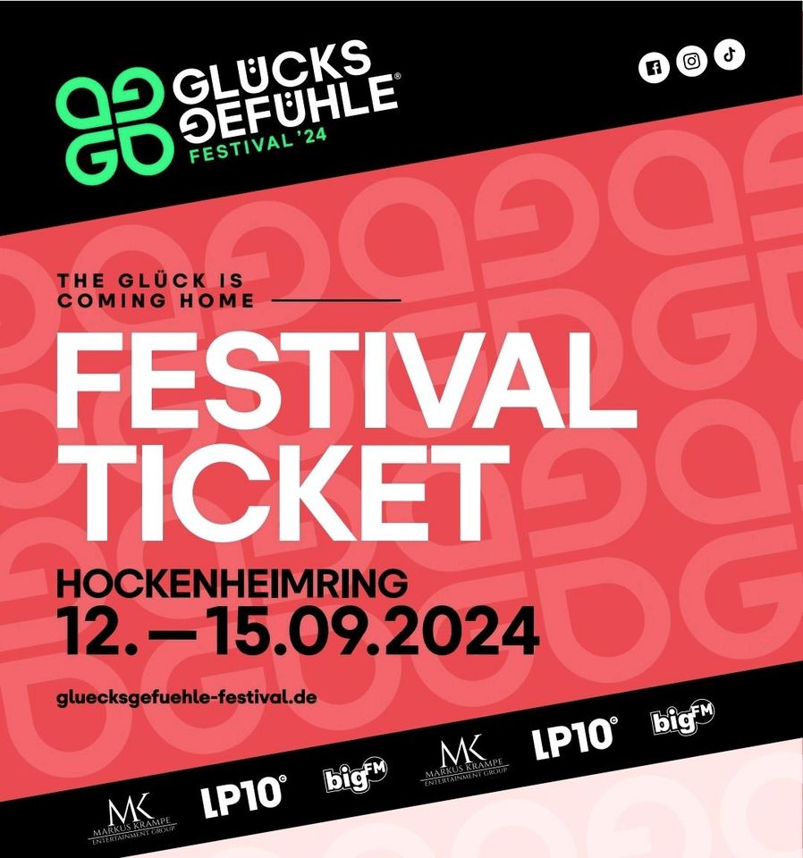 Glücksgefühlefestival Full Weekend Ticket in Hennef (Sieg)