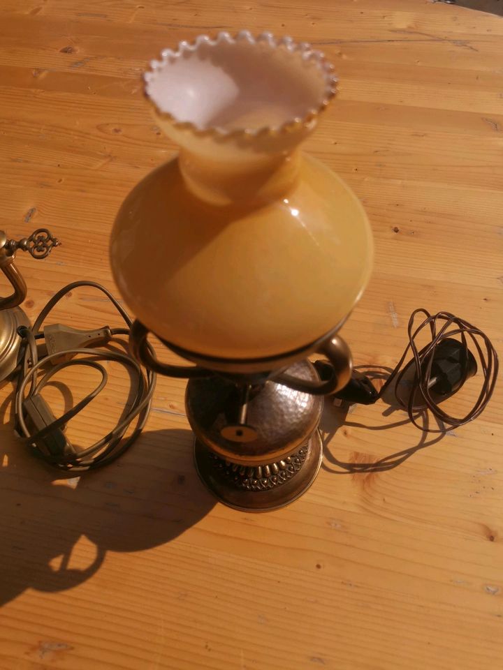 2 x Vintage alt messing tischlampe lampe in Dortmund