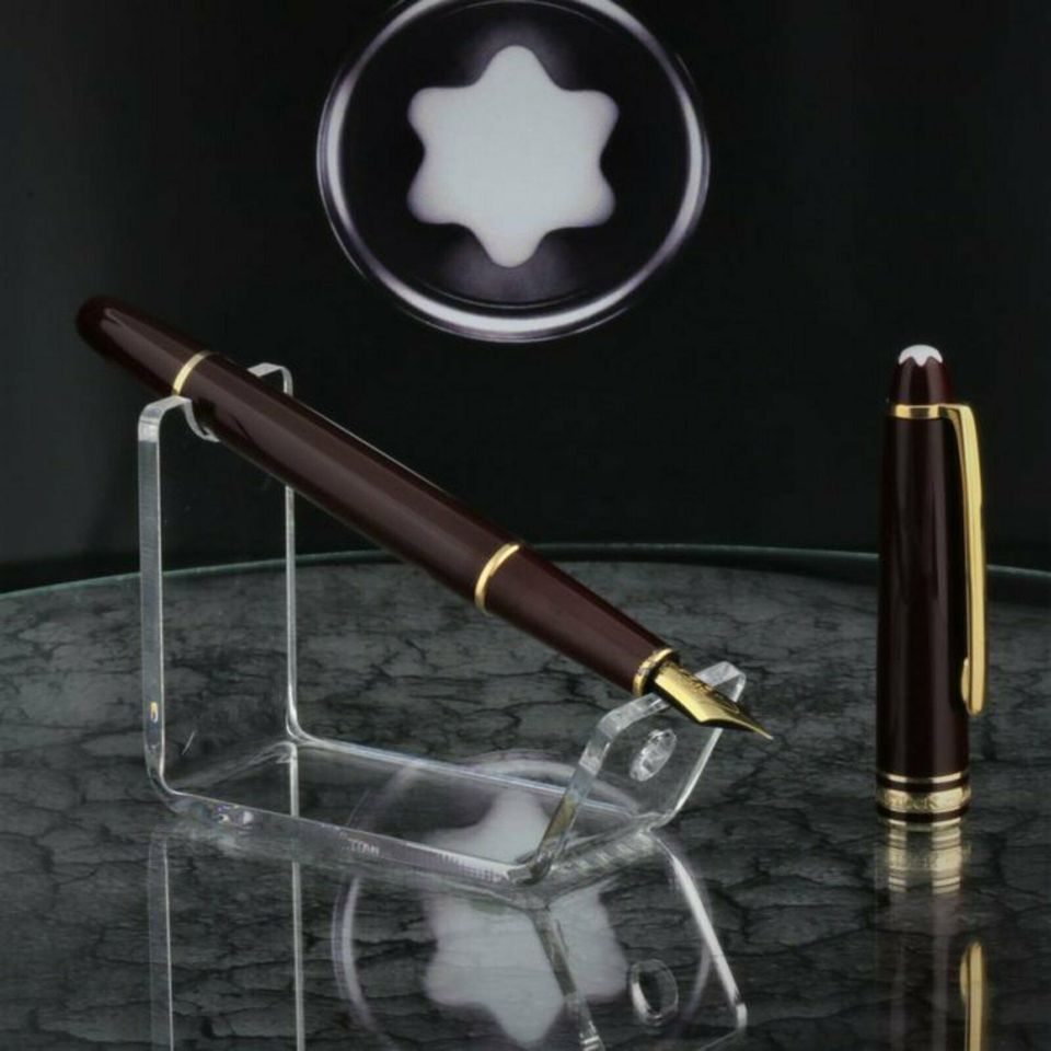 Montblanc Bordeaux 4810 Meisterstuck 144 Füller poliert Zertifikat Neuw. Füllfederhalter Geschenk Weihnachten Wunschgravur Sammler Top Versand Händler DHL Echt in Igel