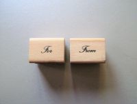 Set 2 Holzstempel - für Geschenk-Anhänger Pakete u.a. Altona - Hamburg Blankenese Vorschau