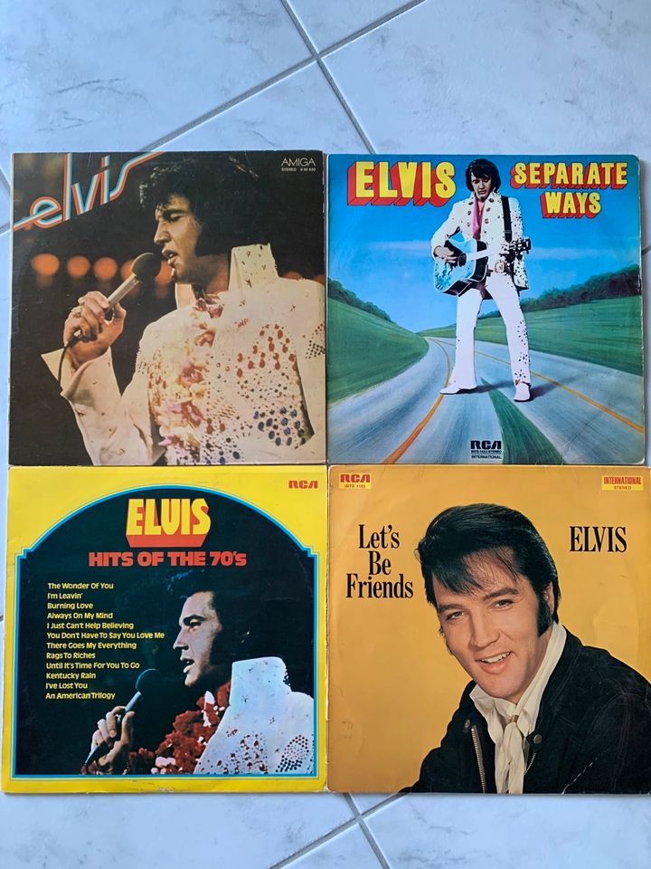 4 Schallplatten von Elvis in Cottbus