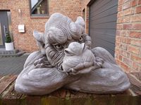 Gartenfigur Gargoyle Figur Steinfigur für Garten Deko Teich Nordrhein-Westfalen - Jüchen Vorschau