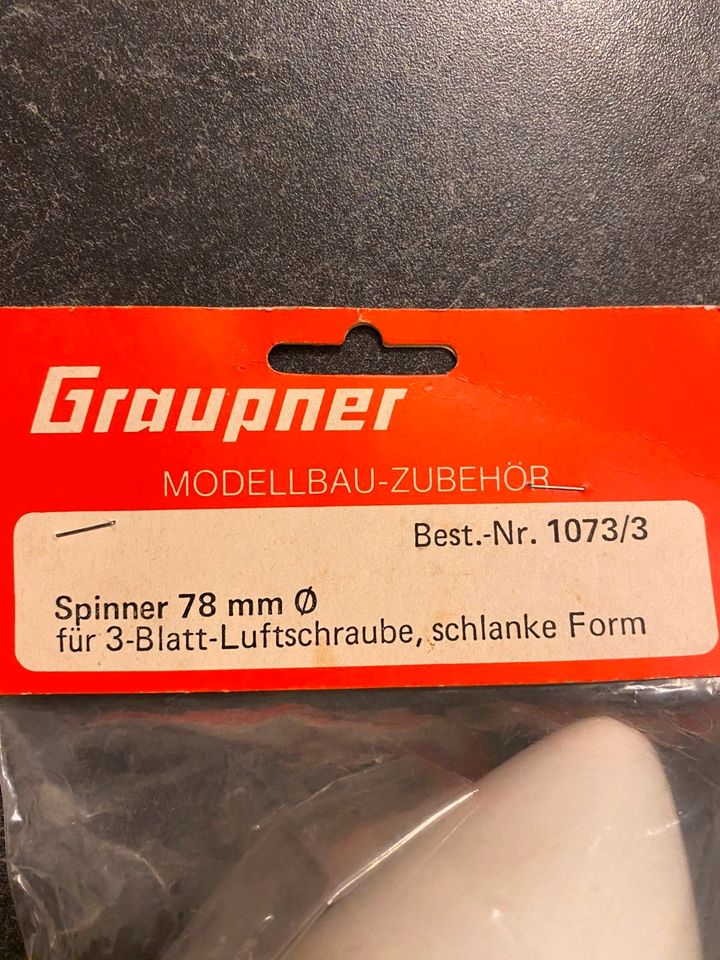 GRAUPNER Spinner 78 mm – 1073/3 – Modelbau – Zubehör Modellmotor in Aichach