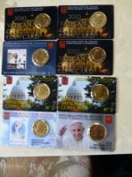8 Coin Card`s Vatikan 2010; 2011; 2012 und 2014 Thüringen - Ronneburg Vorschau