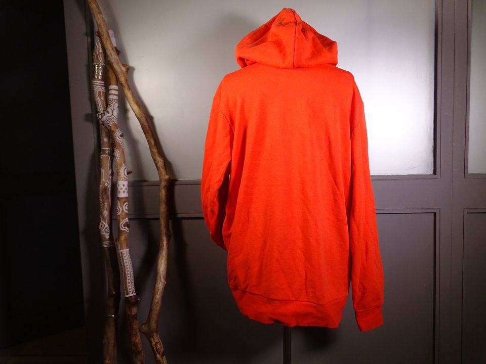 #13_Hoodie orange Adidas XL neu Reißverschluß-Tasche Kapuzenpulli in Flensburg