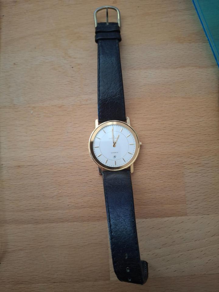 Herrenuhr Dugena, golden, water-resistant, stainless steel back in Pinneberg