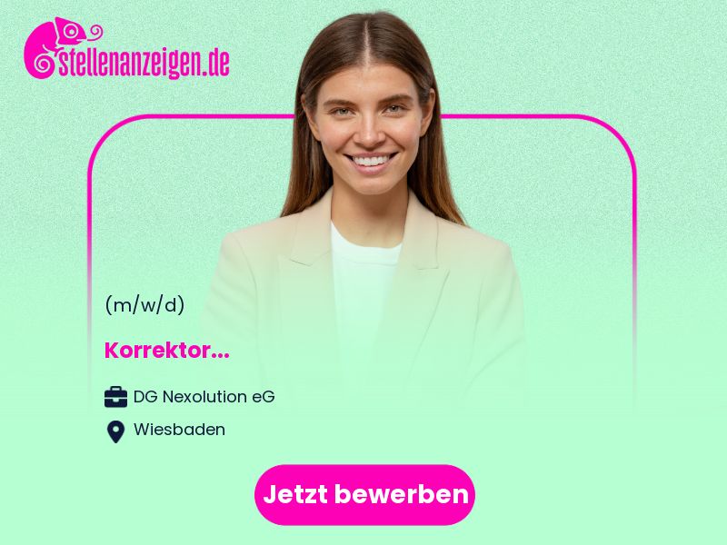 Korrektor (m/w/d) in Wiesbaden