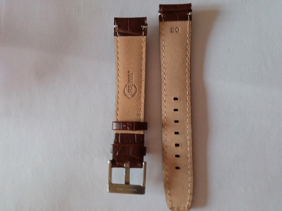 Armband für Uhr Leder braun 20 neu in Hamburg