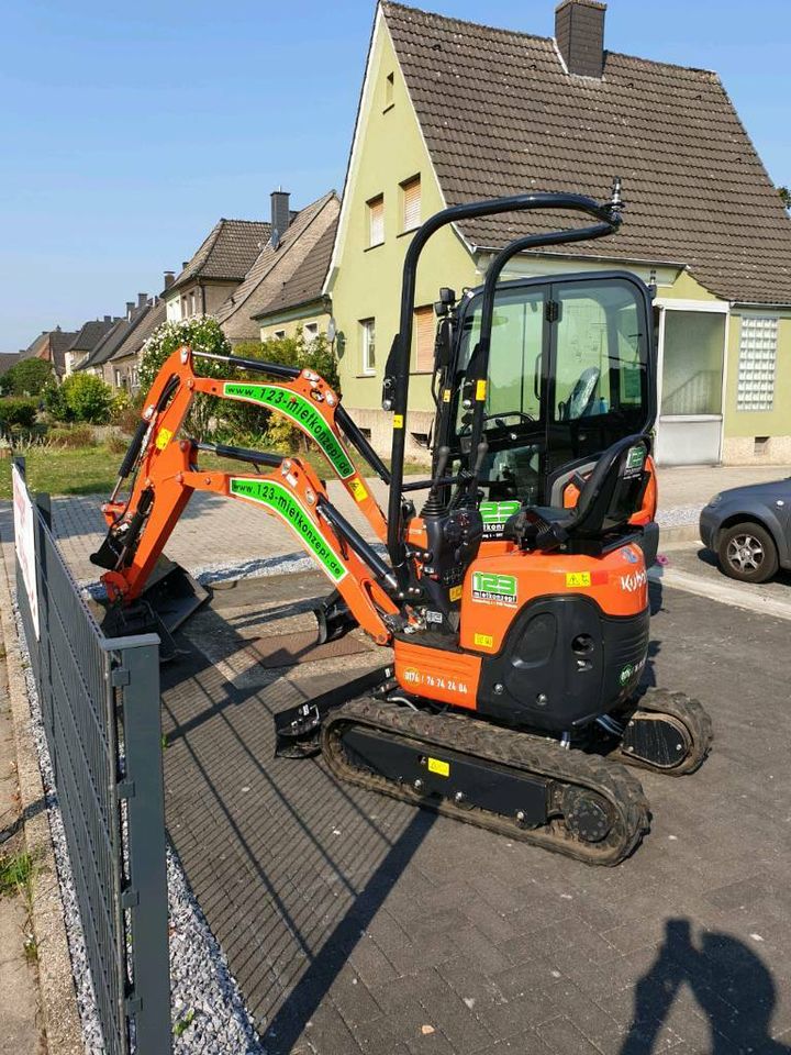 Kubota Minibagger 1,1t - Mieten -Leihen - U10-5 - Microbagger in Bergkamen