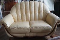 2 x Echtleder - NIERI - Sofa (2er und 3er), Garnitur Sand/Beige Niedersachsen - Wennigsen Vorschau