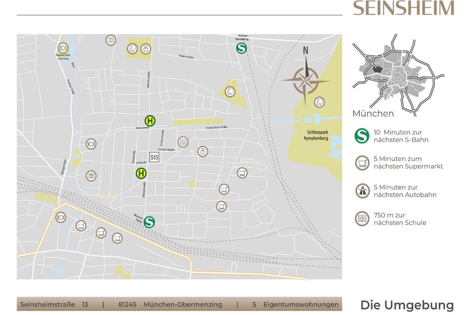 SEINSHEIM - Exklusive 3,5Zi Gartenwohnung nahe Schloß Blutenburg in München