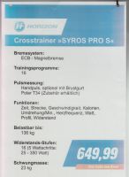 Crosstrainer Horrizon "SyrosPro S" Thüringen - Erfurt Vorschau