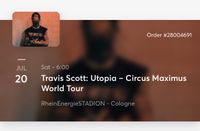 2x Travis Scott Tickets Köln SITZPLÄTZE Baden-Württemberg - Freiburg im Breisgau Vorschau