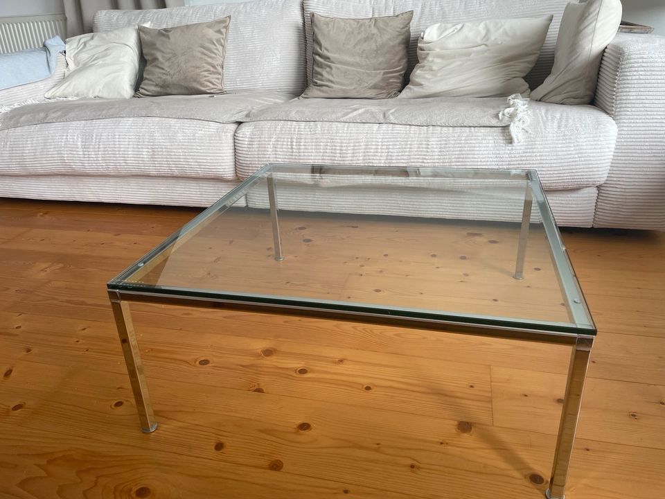 Couchtisch Kontraste Glas Edelstahl 75x75x30 in Karben