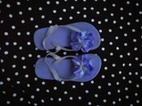 Badeschuhe Sandalen Flipflops Wasserschuhe Blume Blau/Violett Süß Essen - Rüttenscheid Vorschau