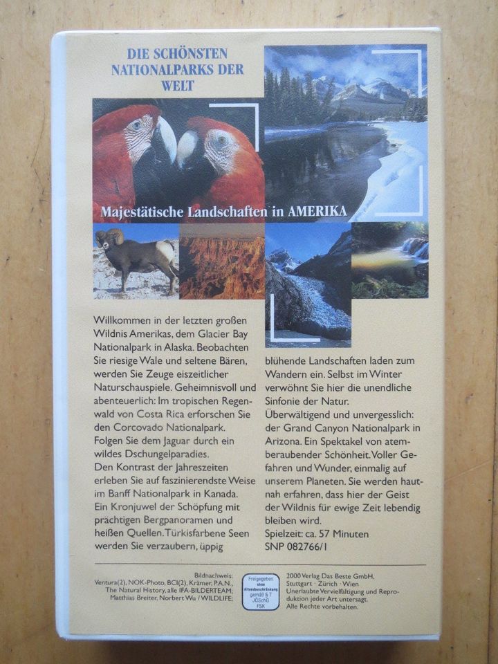 Die schönsten Nationalparks der Welt, 3 VHS-Kasse., guter Zustand in Petershausen