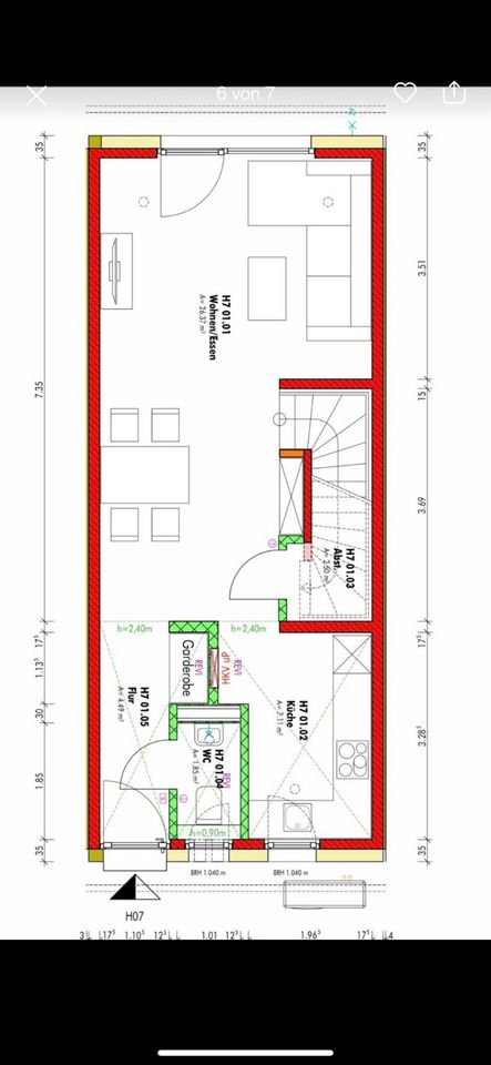 Neubau! Erstbezug Reihenhaus 111qm EBK und Garten Neuenfelde in Hamburg