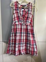 Gaastra Gr. L Kleid kariert blau rot weiß kleine Rüschen 100% BW Hessen - Langen (Hessen) Vorschau