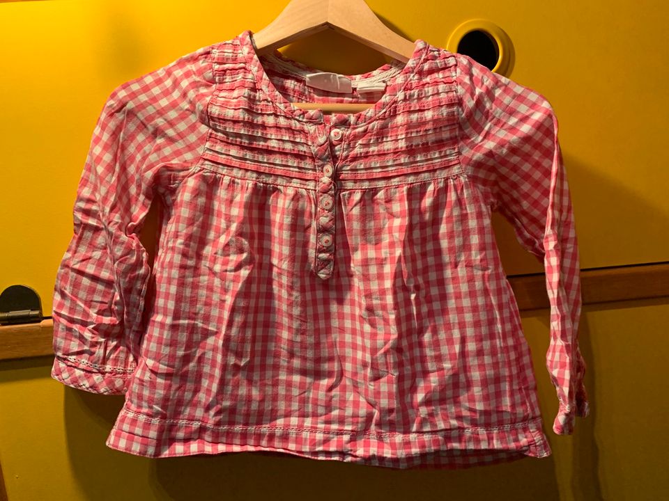 H&M Bluse Tunika pink weiß kariert 98 hinreißend Oktoberfest in Bocholt