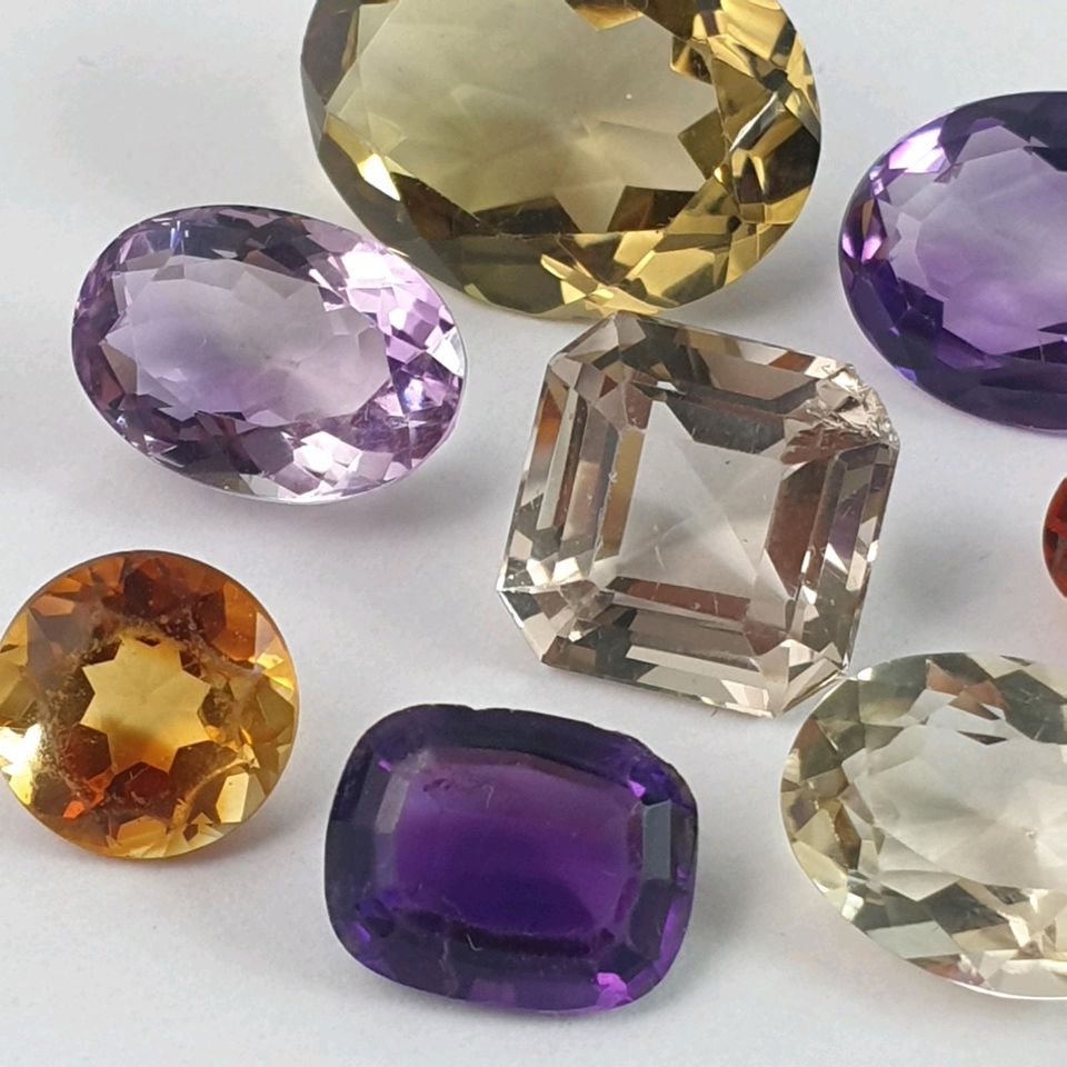 Echte fac. bunte Farbstein Sammlung (ges. 75 Carat ) 10 - 20 mm in Recklinghausen