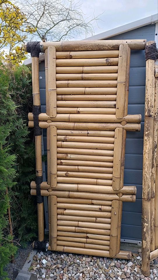 Sichtschutz aus sehr stabilen Bambus in Seelow