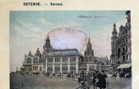 Nachkolor.Foto-Postkarte "Ostende - Kursaal" 1914 gelaufen Oschersleben (Bode) - Oschersleben Vorschau