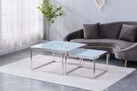 Designer Couchtisch Set mit Chrom Gestell Nordrhein-Westfalen - Paderborn Vorschau