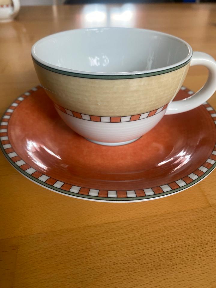 Villeroy & Boch Gallo Design Tassen und Unterteller Kaffeegedeck in Graben-Neudorf