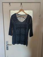 dunkelblaues Shirt mit Glitzer und Pailletten von Tredy Gr. 40 Harburg - Hamburg Wilstorf Vorschau