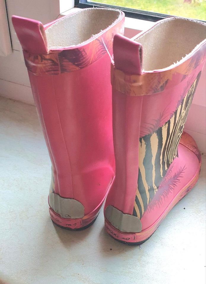 Gummistiefel zebra pink 29 regenstiefel matschstiefel in Schmoelln