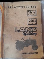 Lanz Bulldog - Ersatzteile Liste für D1616/D2016 Hessen - Fischbachtal Vorschau