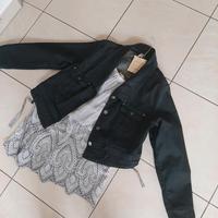 TREDY ** JEANS-JACKE ** SCHWARZ ** GRÖßE 46/48 ** MIT ETIKETT ** Niedersachsen - Cloppenburg Vorschau