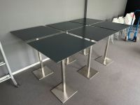 6x Pedrali Stehtisch Inox 80x80 Hochtisch weiß grau Bistro-Tisch München - Moosach Vorschau