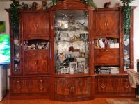 Wohnzimmer Schrank Eiche Glänzend Wohnwand Regal Vitrine Nordrhein-Westfalen - Alsdorf Vorschau