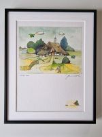 Janosch Grafik "Bauernhof mit Hase" 2182/3000 Halbe Rahmen Brandenburg - Teltow Vorschau