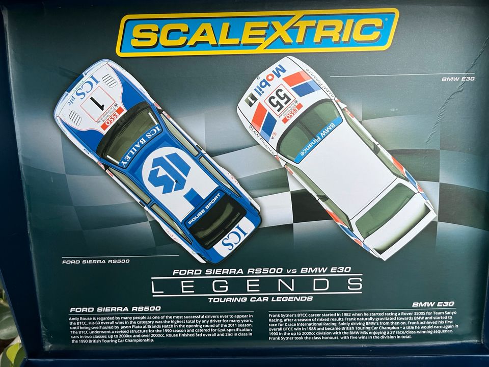 SCALEXTRIC Legends BMW E30 vs FORD  Sierra , beleuchtet in Bielefeld