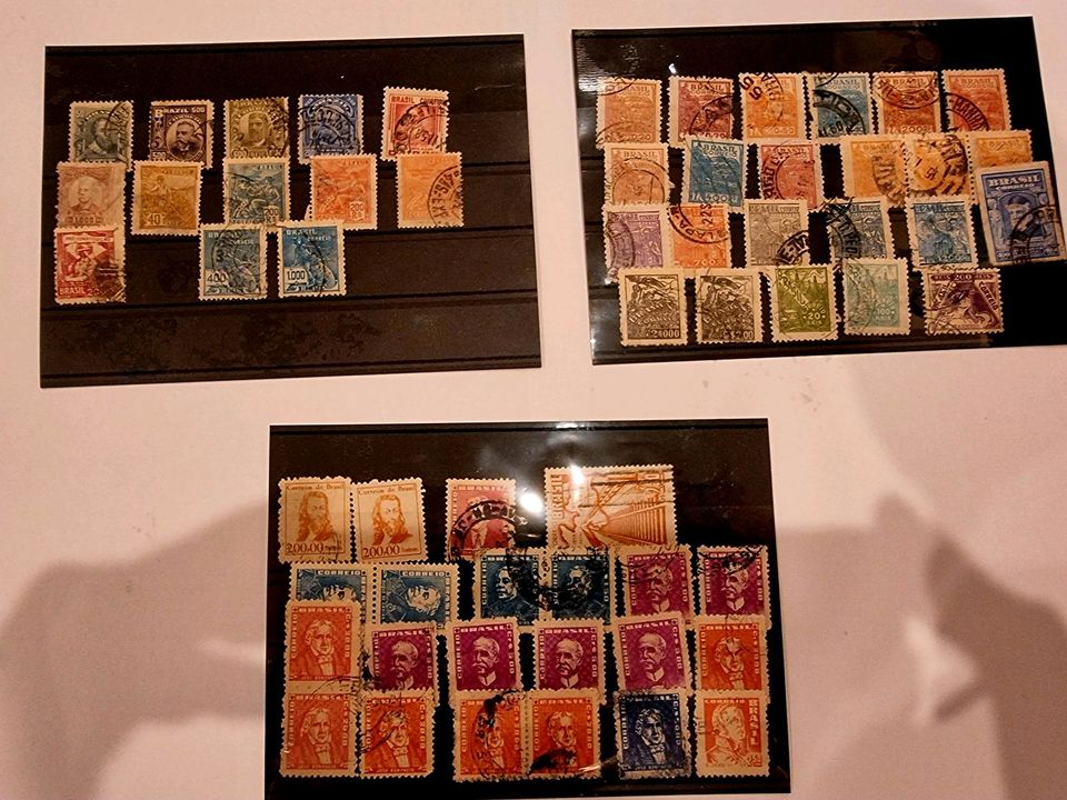 Opas Briefmarken Sammlung Teil sehr alt in Ellingen
